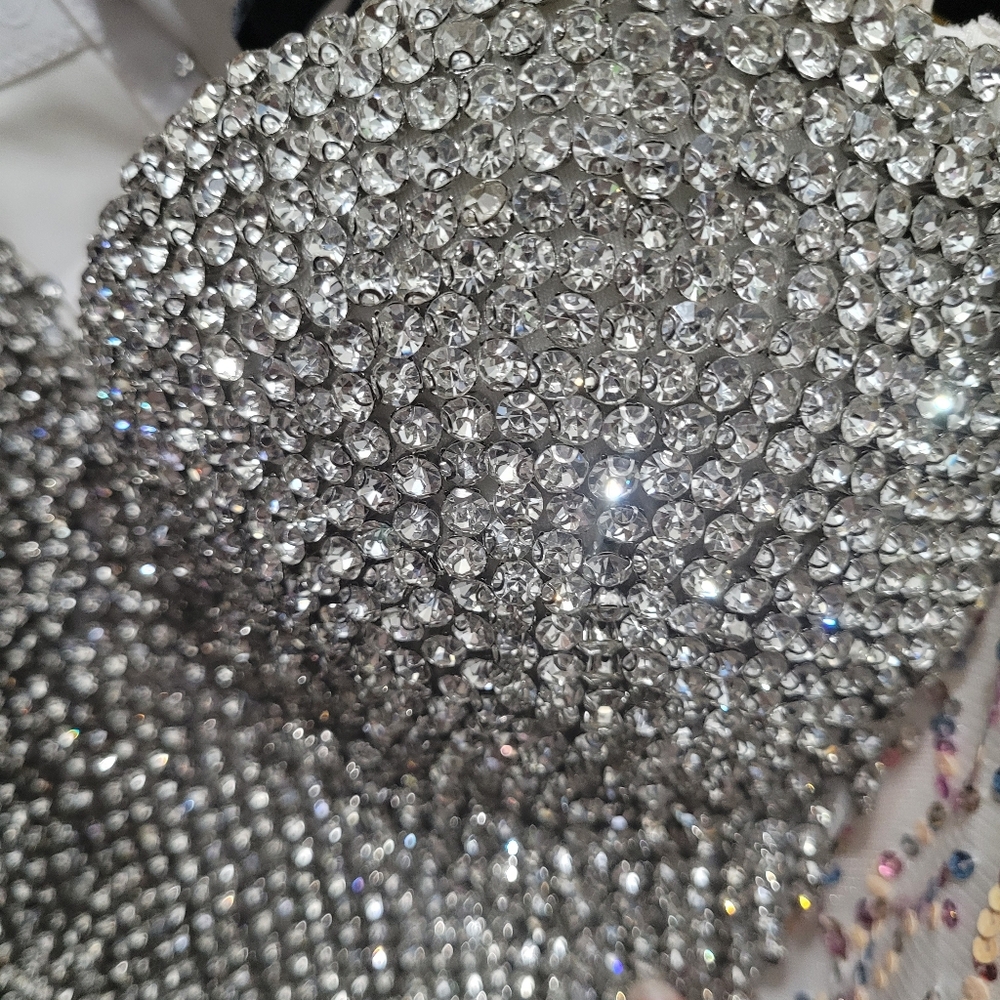 Bustier jeweled top